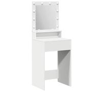 Eleganz Tocador con estante de madera - Juego de muebles de dormitorio blanco 50 x 41 x 135 cm - Elegante y ahorra espacio con compartimento de almacenamiento