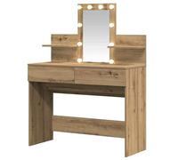 Eleganz Tocador de roble Artisan, 100 x 40 x 130 cm, de material de madera, juego de muebles de dormitorio con diseño elegante, ahorra espacio y es duradero para tu hogar