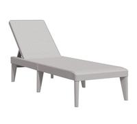 Eleganz Tumbona gris 186 x 60 x 29 cm PP - Cama de jardín de 100% polipropileno, resistente a la intemperie y duradera, ideal para jardín, terraza o zona de piscina
