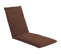 Eleganz Tumbona plegable de tela Oxford marrón - perfecta para jardín, terraza o piscina - Robusta, resistente a la intemperie y ahorra espacio - Solución ideal para relajantes horas de sol