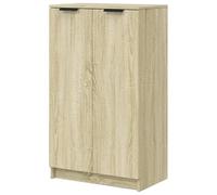 Eleganz Zapatero de madera para salón - Moderno zapatero Sonoma roble 59 x 35 x 100,5 cm - ahorra espacio y es estable
