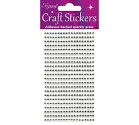 Eleganza 418 piezas de gemas, material sintético, transparente/plateado n.º 43, 16,5 x 7,6 x 0,2 cm