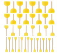 Elegaperma 40 pinceles de esponja para niños, redondos, esponja, esponja, pincel para espuma, pinceles para manualidades, manualidades, herramientas de cerámica, 4 tamaños