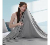 Elegear Manta Refrescante 150×200 cm, Manta de Verano con Iones de Plata y Fibras de Enfriamiento ARC-Chill 3.0 Q-MAX>0,5, Enfriamiento Instantáneo, Hipoalergénica, Transpirable Y Ligero, Gris Oscuro