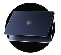eleger Funda Matte Crystal Compatible con MacBook Pro 14 Pulgadas M5 M4 M3 M2 M1 Pro/MAX 2026 2025 2024 2023 2021, Carcasa rígida Ultrafina para Mac Pro 14,2", Medianoche Transparente