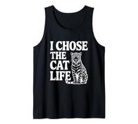 Elegí a los Amantes de los Gatos Jaguar Cat Life Camiseta sin Mangas