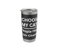 Elegí a mi gato La gente tuvo su oportunidad para los amantes de los gatos Vaso térmico de acero inoxidable de doble pared