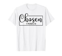 Elegido 1 Pedro 2:9 Christian God Men Women & Chrisitans Love Camiseta