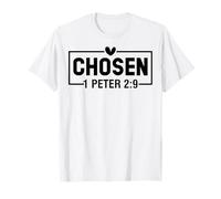 Elegido 1 Pedro 2:9 Christian God Men Women & Chrisitans Love Camiseta