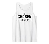 Elegido 1 Pedro 2:9 Christian God Men Women & Chrisitans Love Camiseta sin Mangas