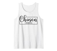 Elegido 1 Pedro 2:9 Christian God Men Women & Chrisitans Love Camiseta sin Mangas