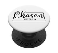 Elegido 1 Pedro 2:9 Christian God Men Women & Chrisitans Love PopSockets PopGrip Adhesivo