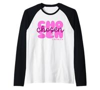 Elegido 1. Pedro 2:9 Cristiano Jesucristo Creer Camiseta Manga Raglan