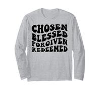 Elegido Bendito Dios Cristiano Hombres Mujeres & Crisitanos Amor Manga Larga