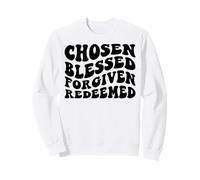 Elegido Bendito Dios Cristiano Hombres Mujeres & Crisitanos Amor Sudadera