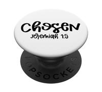 Elegido Jeremiah Christian God Hombres Mujeres & Crisitanos Amor PopSockets PopGrip Adhesivo