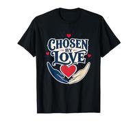 Elegido por Amor Adopción Familia Corazón Manos Camiseta