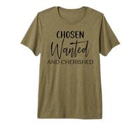 Elegido Querido Cristiano Hombres Mujeres Padre Madre Camiseta Premium