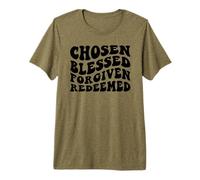 Elegidos, bendecidos, perdonados, redimidos, religiosos. Camiseta Premium
