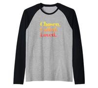 Elegidos por Dios Amado y Llamado Camiseta Manga Raglan
