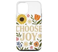Elegir, Joy Floral Affirmation Cottagecore Boho Art Carcasa para iPhone 12/12 Pro