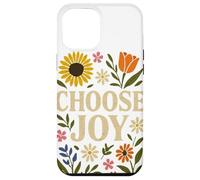 Elegir, Joy Floral Affirmation Cottagecore Boho Art Carcasa para iPhone 12 Pro MAX