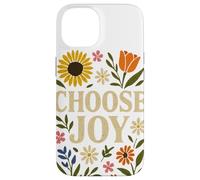 Elegir, Joy Floral Affirmation Cottagecore Boho Art Carcasa para iPhone 14