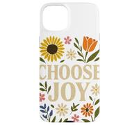Elegir, Joy Floral Affirmation Cottagecore Boho Art Carcasa para iPhone 15 Plus