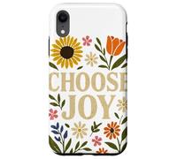 Elegir, Joy Floral Affirmation Cottagecore Boho Art Carcasa para iPhone XR