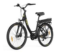 Eleglide C2 - Bicicleta eléctrica para adulto, 100 km de autonomía, batería extraíble, frenos hidráulicos, suspensión delantera, 7 velocidades, bicicleta eléctrica con motor central, cómoda para