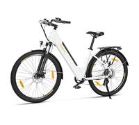 Eleglide T1 Step-Thru - Bicicleta eléctrica (27,5", con batería de Litio de 36 V, 13 Ah, hasta 100 KM, Motor de 250 W, Compatible con la UE, Pantalla LCD), Color Blanco