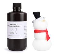 ELEGOO 3D Resina Rápida LCD UV 405nm Curado, Resina 3D para Impresora 3D LCD, Estándar Resina Fotopolímero con Alta Precisión y Baja Contracción, Resin 3d Printer (1000g Blanco) V2