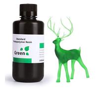ELEGOO 3D Resina Rápida LCD UV 405nm Curado, Resina 3D para Impresora 3D LCD, Estándar Resina Fotopolímero con Alta Precisión y Baja Contracción, Resin 3d Printer(1000g Verde Claro)
