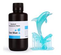 ELEGOO 3D Resina Rápida LCD UV 405nm Curado, Resina 3D para Impresora 3D LCD, Estándar Resina Fotopolímero con Alta Precisión y Baja Contracción, Resin 3d Printer(1000g Azul Claro)