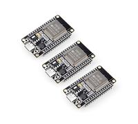 ELEGOO 3PCS Placa de Desarrollo ESP32 Type C-USB, Microcontrolador de Doble Núcleo WiFi+Bluetooth de Modo Dual a 2.4 GHz para Arduino IDE, MicroPython, NodeMCU, Compatible con Ap/STA/Ap+STA