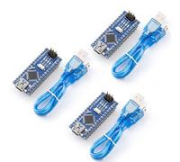 ELEGOO 3pcs Placa Nano pre-soldada con Cable USB, Placas Base Compatible con Arduino
