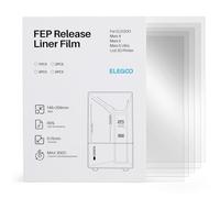 ELEGOO 5pcs Película FEP para Impresora 3D Mars 4/Mars 5/Mars 5 Ultra | con Funcionalidad de Liberación Más Fuerte 206x146x0,15 mm