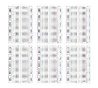 ELEGOO 6 Piezas Breadboard Placa Prototipo Sin Soldaduras con 400 Puntos Realizado en PCB Junta Breadboard Proto Shield de Distribución Bloques de Conexión para Arduino UNO R3 Mega 2560 Nano