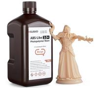 ELEGOO ABS-Like Resin 3.0+, Resina de Fotopolímero Mejorada para Impresoras 3D, Mayor Resistencia al Calor Curado Rápido, Alta Precisión, No quebradiza, Beige 2000g