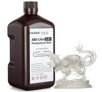 ELEGOO ABS-Like Resin 3.0+, Resina de Fotopolímero Mejorada para Impresoras 3D, Mayor Resistencia al Calor Curado Rápido, Alta Precisión, No quebradiza, Transparente 2000g