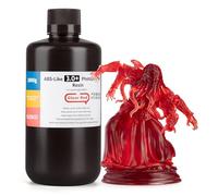 ELEGOO ABS-Like Resin 3.0+, Resina de Fotopolímero Mejorada para Impresoras 3D, Mayor Resistencia al Calor Curado Rápido, Alta Precisión, No quebradiza, Rojo Claro 1000g