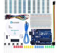 ELEGOO Conjunto Básico de Iniciación Compatible con Arduino IDE con Guías Tutorial en Español, Starter Kit para Arduino UNO con Placa UNO R3 y Protoboard