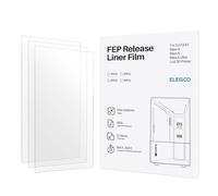 ELEGOO FEP Film 3 uds. 206x146 mm para Mars 4/5/5 Ultra | 95% transmisión UV, 0.15 mm, fácil instalación