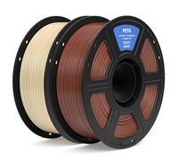 ELEGOO Filamento PETG 1.75 2KG Beige y Marrón | PETG para Impresora 3D, Precisión Dimensional +/- 0.02mm, Carrete de Filamento 3D, para Mayoría Impresoras 3D