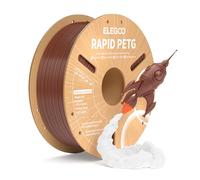 ELEGOO Filamento PETG Rápido 1.75 1KG Marrón | Velocidad 30-600mm/s, Precisión Dimensional +/- 0,02mm, Carrete de 1KG, para la Mayoría de Impresoras 3D