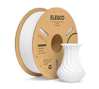 ELEGOO Filamento PL 1.75 1KG Blanco, Filamento PLA Plus para Impresora 3D, Precisión Dimensional +/- 0.02mm, Carrete Filamento 3D,para Mayoría Impresoras 3D