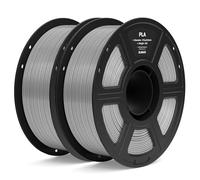 ELEGOO Filamento PLA 1.75 2KG Gris | Precisión Dimensional +/- 0.02mm, Carrete de Filamento 3D, para Mayoría Impresoras 3D