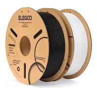 ELEGOO Filamento PLA 1.75 2KG Negro y Blanco, Filamento para Impresora 3D, Precisión Dimensional +/- 0.02mm, Carrete Filamento 3D,para Mayoría Impresoras 3D