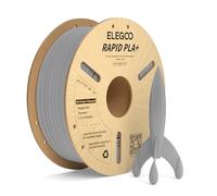 ELEGOO Filamento PL de Alta Velocidad 1.75 1KG Gris, 30-600mm/s Filamento PLA Plus Rápido para Impresora 3D, Precisión Dimensional +/- 0.02mm, Carrete Filamento 3D, para Mayoría Impresoras 3D