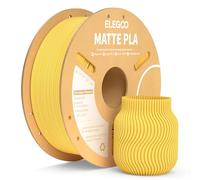 ELEGOO Filamento PLA MATE 1.75 1KG Amarillo Sol | Precisión Dimensional +/- 0.02mm, Carrete de Filamento 3D, para Mayoría Impresoras 3D